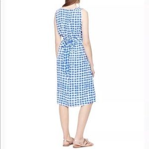 kate spade blue and white dot tie dress